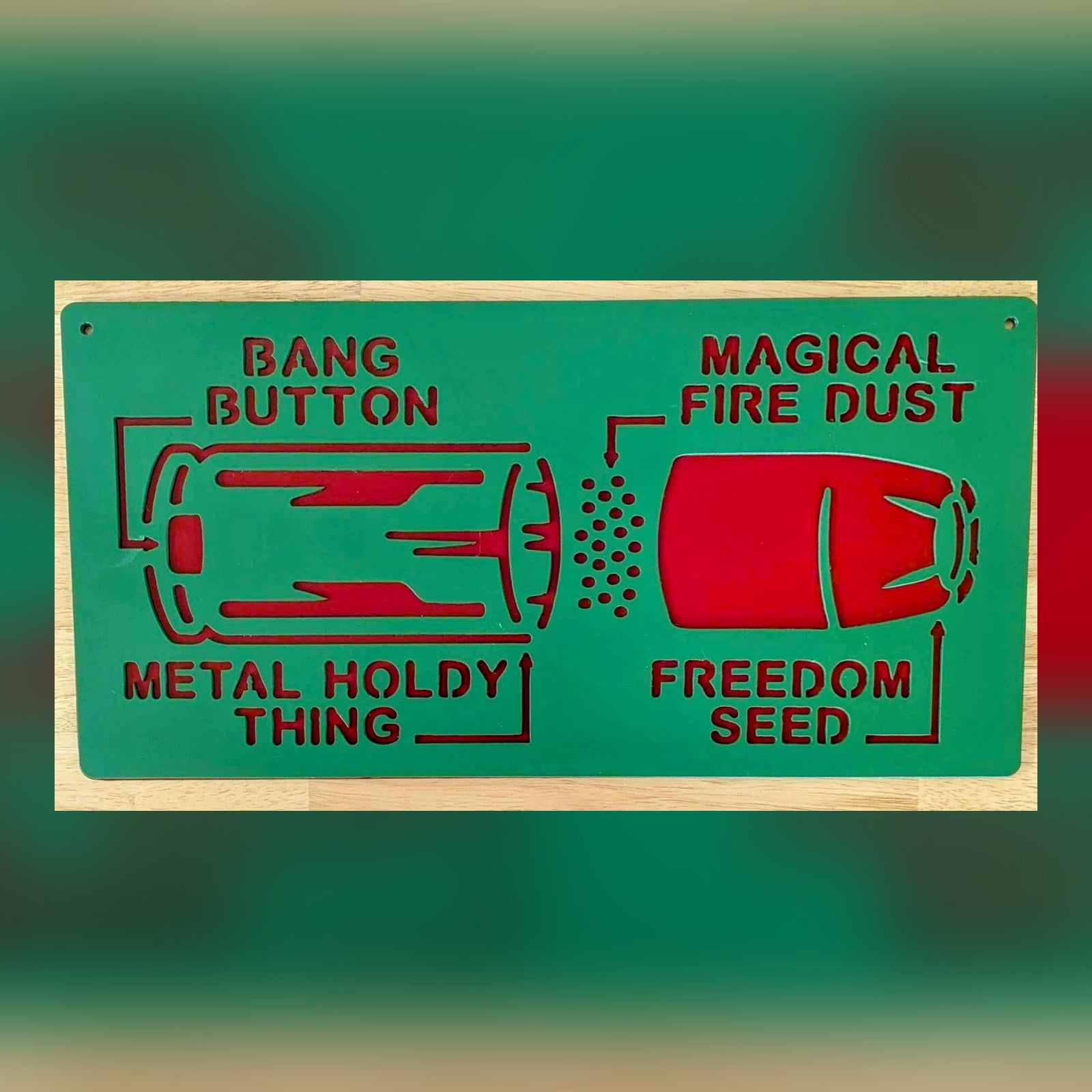 Freedom Seed Sign metal wall art